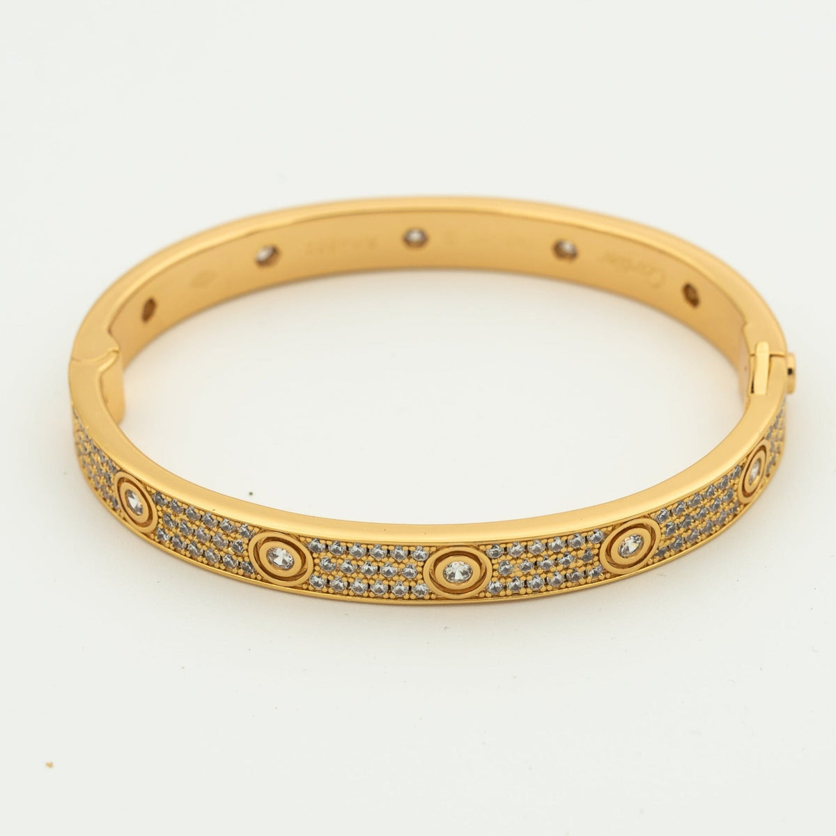 ¡®Aura Jewels¡¯LOVE BRACELET 6.1MM DIAMOND-PAVED 10 BIG DIAMONDS