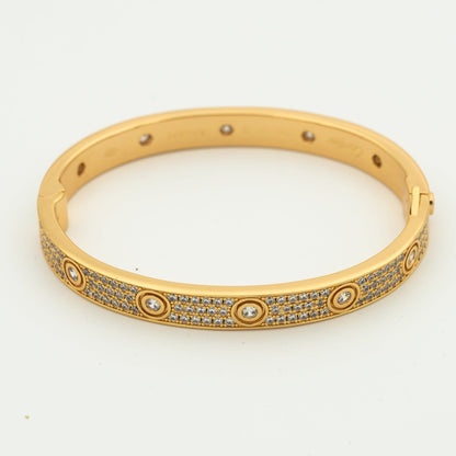 ¡®Aura Jewels¡¯LOVE BRACELET 6.1MM DIAMOND-PAVED 10 BIG DIAMONDS