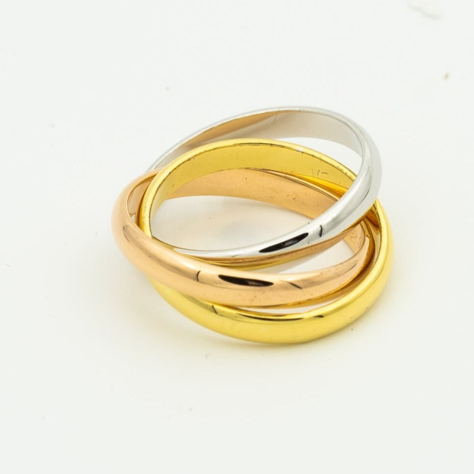 ¡®Aura Jewels¡¯TRINITY RING GOLD PINK GOLD SILVER