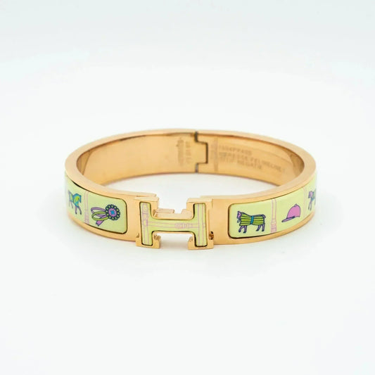 ¡®Aura Jewels¡¯H PINK GOLD BRACELET CREAM CERAMIC
