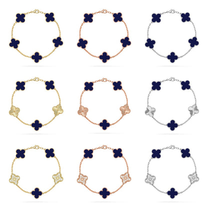[Aura Jewels]New CLOVER 5 MOTIF LAPIS LAZULI BRACELET COLLECTION