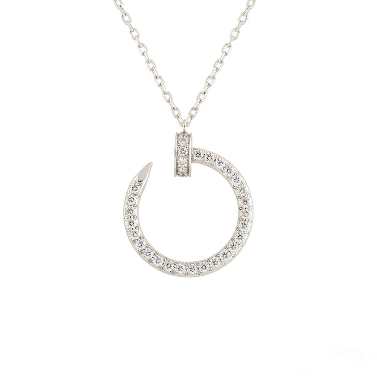 ¡®Aura Jewels¡¯JUSTE NECKLACE SILVER DIAMONDS