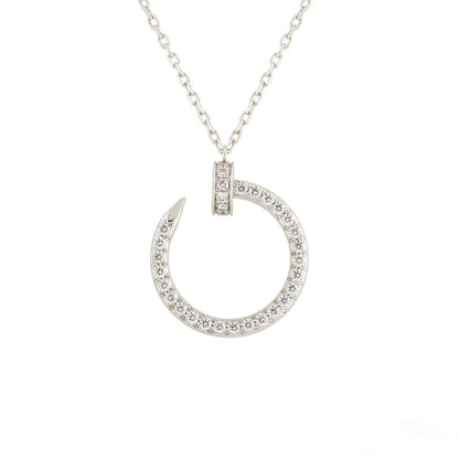 ¡®Aura Jewels¡¯JUSTE NECKLACE SILVER DIAMONDS