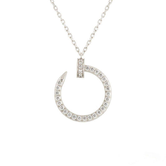 ¡®Aura Jewels¡¯JUSTE NECKLACE SILVER DIAMONDS