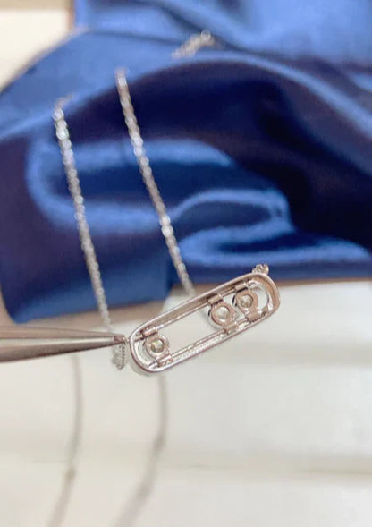 [Aura Jewels] MK MOVE FULL DIAMOND NECKLACE