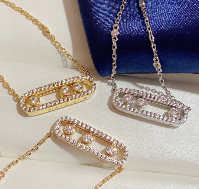 [Aura Jewels] MK MOVE FULL DIAMOND NECKLACE