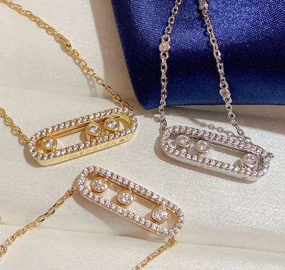 [Aura Jewels] MK MOVE FULL DIAMOND NECKLACE