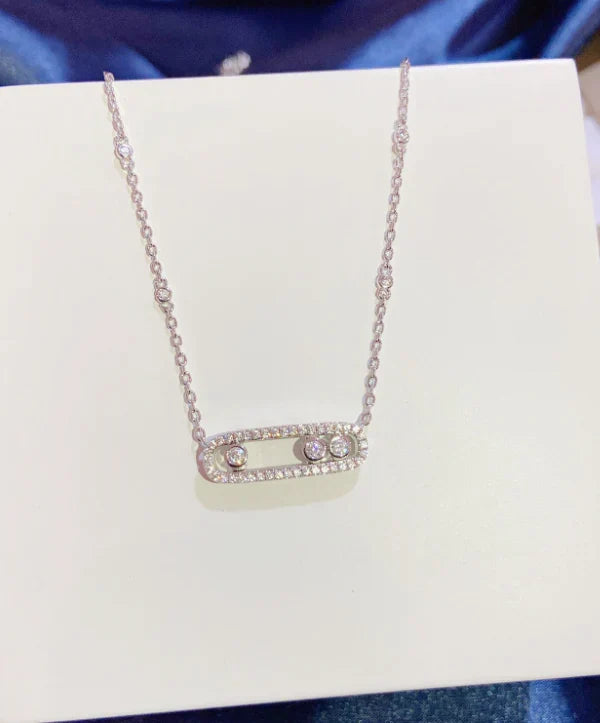 [Aura Jewels] MK MOVE FULL DIAMOND NECKLACE