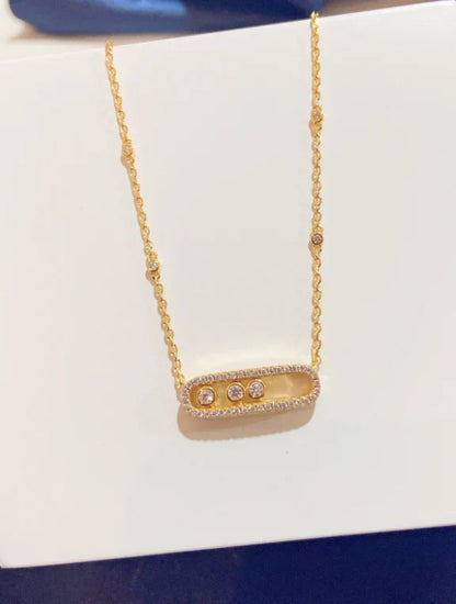 [Aura Jewels] MK MOVE FULL DIAMOND NECKLACE