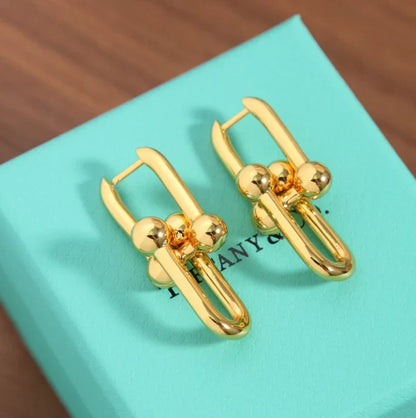[Aura Jewels]TF HORSESHOE BUCKLE EARRINGS