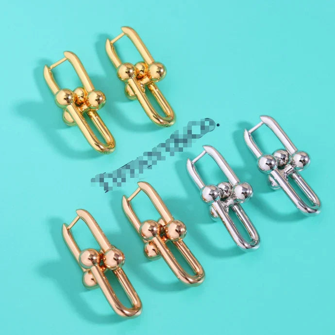 [Aura Jewels]TF HORSESHOE BUCKLE EARRINGS