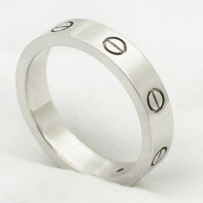 ¡®Aura Jewels¡¯LOVE RING 4MM 1 DIAMOND SILVER