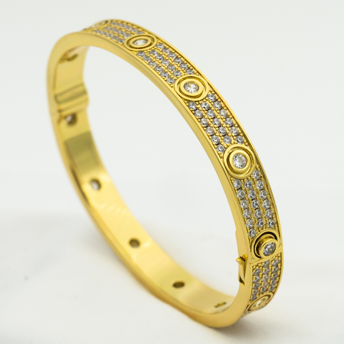 ¡®Aura Jewels¡¯LOVE BRACELET 6.1MM DIAMOND-PAVED 10 BIG DIAMONDS