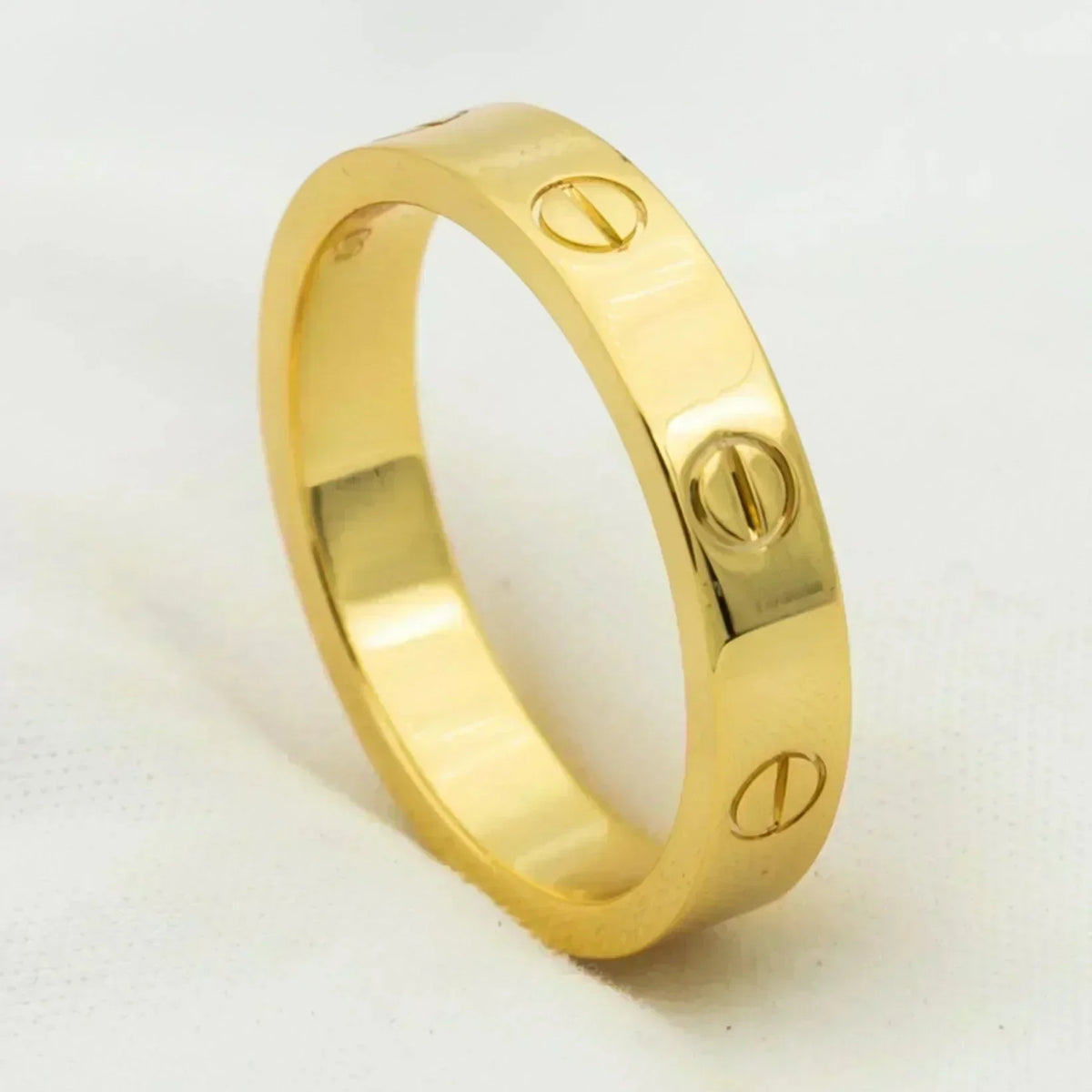 ¡®Aura Jewels¡¯LOVE RING 4MM 1 DIAMOND GOLD