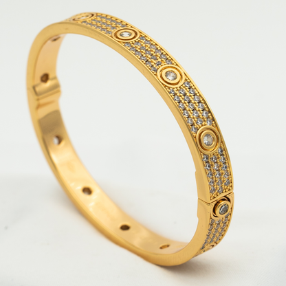 ¡®Aura Jewels¡¯LOVE BRACELET 6.1MM DIAMOND-PAVED 10 BIG DIAMONDS