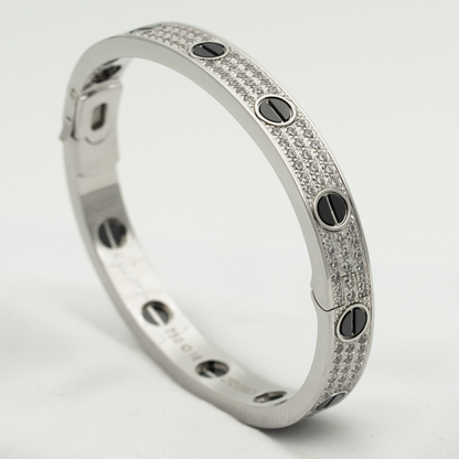 ¡®Aura Jewels¡¯LOVE BRACELET 6.1MM DIAMOND-PAVED CERAMIC