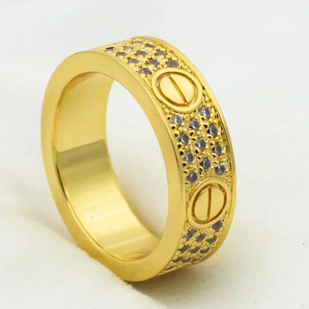 ¡®Aura Jewels¡¯LOVE RING 5.5MM DIAMONDS PAVED