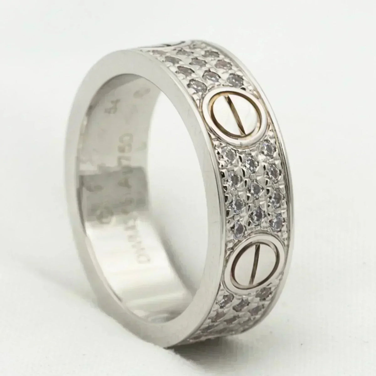 ¡®Aura Jewels¡¯LOVE RING 5.5MM DIAMONDS PAVED