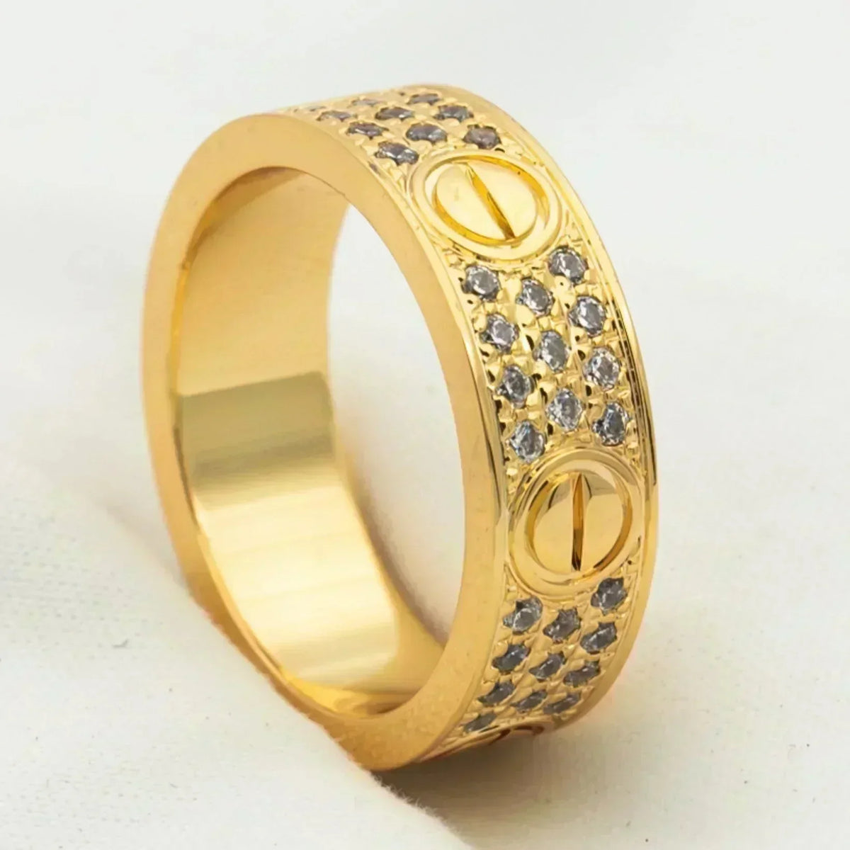 ¡®Aura Jewels¡¯LOVE RING 5.5MM DIAMONDS PAVED
