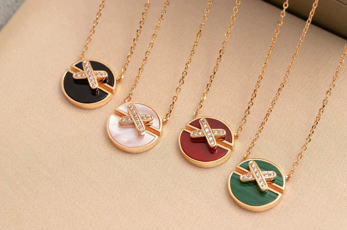 ¡®Aura Jewels¡¯JEUX DE ROSE GOLD DIAMOND NECKLACE