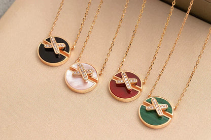 ¡®Aura Jewels¡¯JEUX DE ROSE GOLD DIAMOND NECKLACE