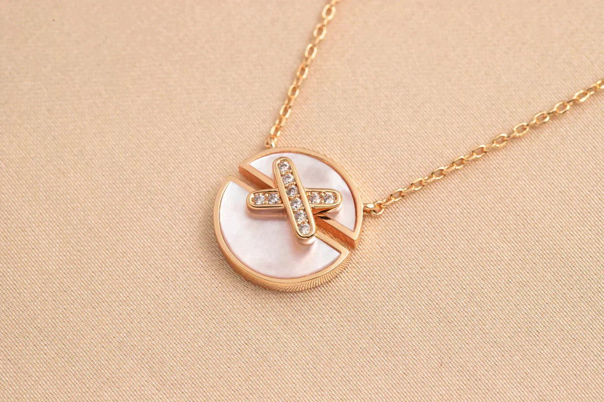 ¡®Aura Jewels¡¯JEUX DE ROSE GOLD DIAMOND NECKLACE