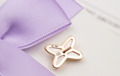 ¡®Aura Jewels¡¯JEUX DE WHITE MOP PINK GOLD DIAMOND EARRINGS
