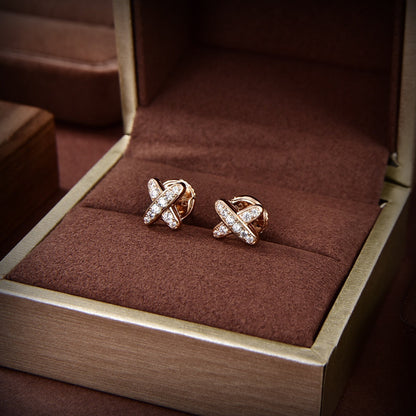 ¡®Aura Jewels¡¯JEUX DE GOLD DIAMOND EARRINGS