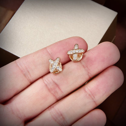 ¡®Aura Jewels¡¯JEUX DE GOLD DIAMOND EARRINGS
