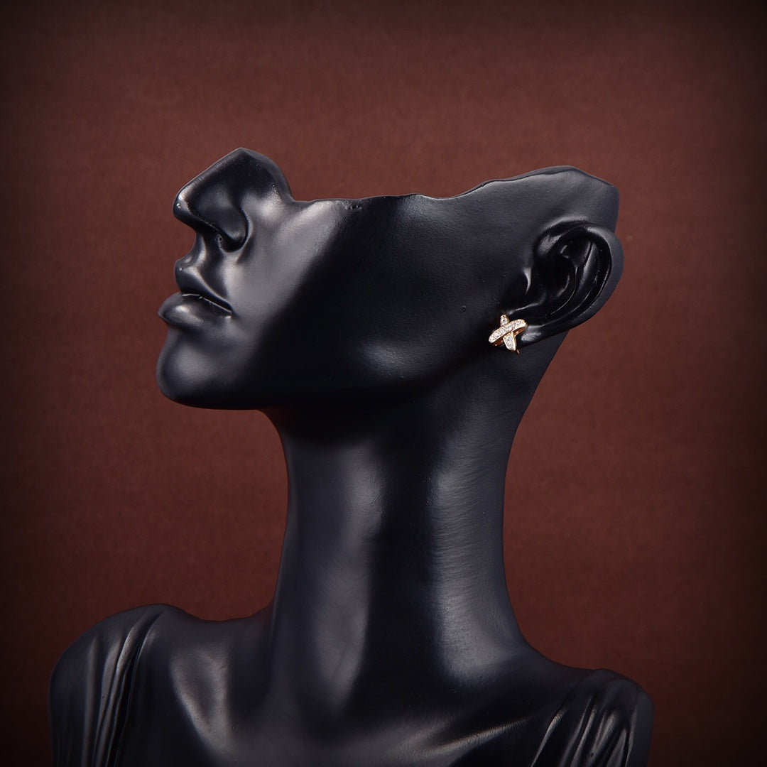 ¡®Aura Jewels¡¯JEUX DE GOLD DIAMOND EARRINGS