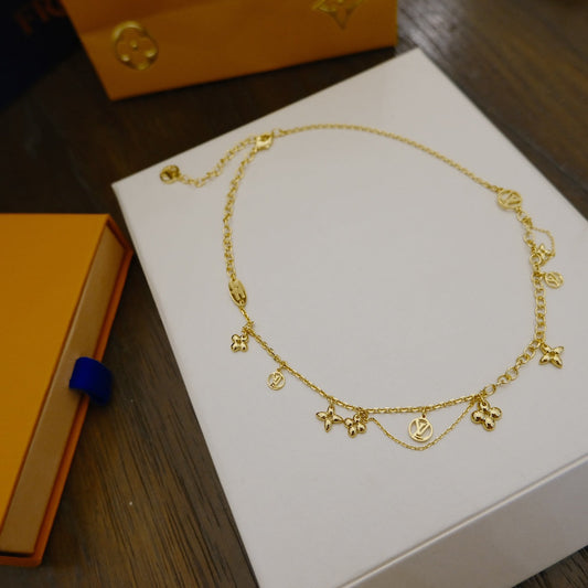¡®Aura Jewels¡¯BLOOMING SUPPLE NECKLACE BRASS