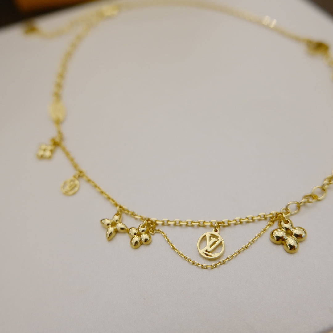 ¡®Aura Jewels¡¯BLOOMING SUPPLE NECKLACE BRASS