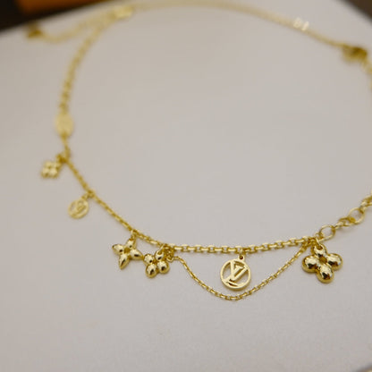 ¡®Aura Jewels¡¯BLOOMING SUPPLE NECKLACE BRASS