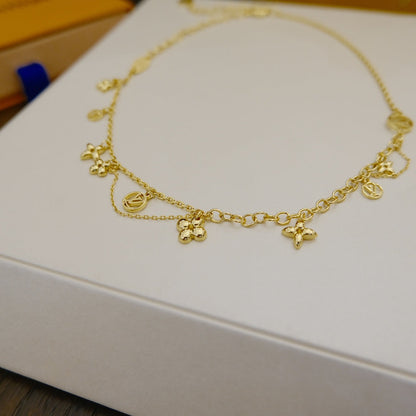 ¡®Aura Jewels¡¯BLOOMING SUPPLE NECKLACE BRASS