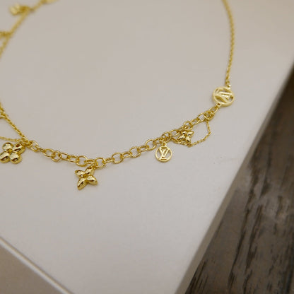 ¡®Aura Jewels¡¯BLOOMING SUPPLE NECKLACE BRASS