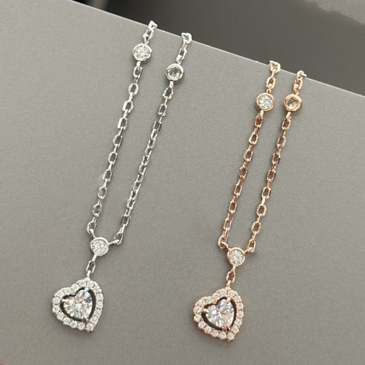 [Aura Jewels]JOY HEART DIAMOND NECKLACE