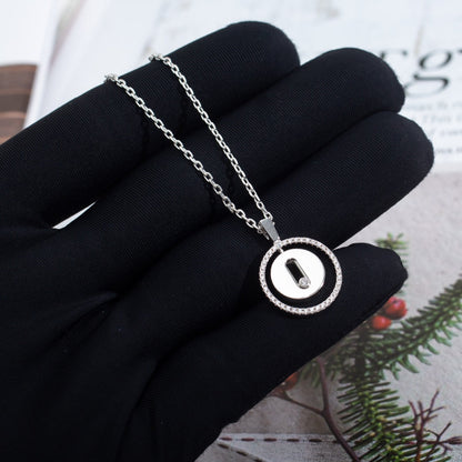 [Aura Jewels]LUCKY MOVE PM NECKLACE SILVER DIAMOND