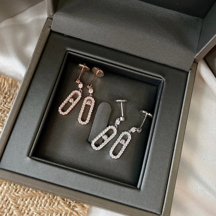 [Aura Jewels]DORMEUSES MOVE UNO DIAMOND EARRINGS