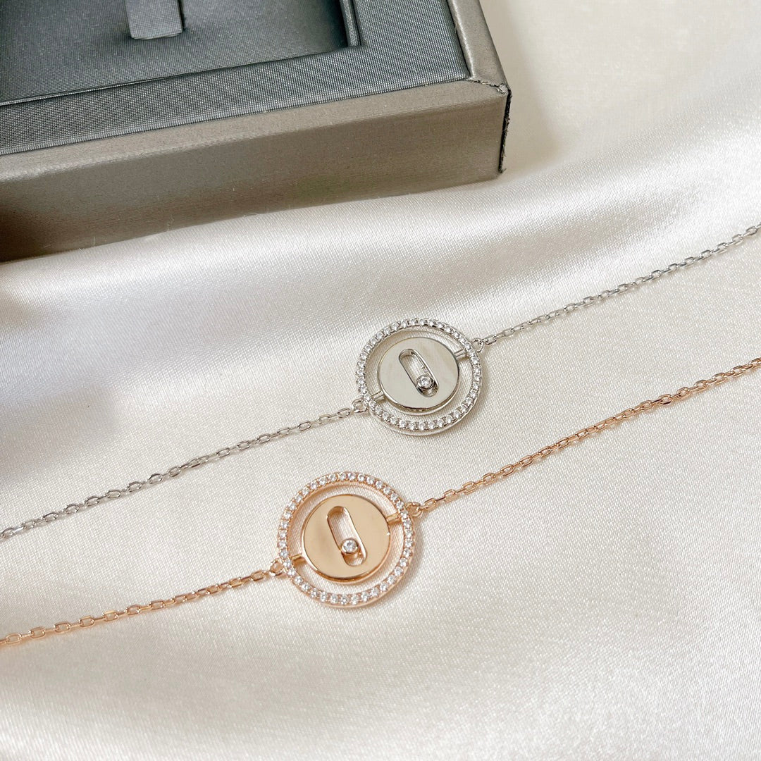 [Aura Jewels]LUCKY MOVE PAVED DIAMOND BRACELET