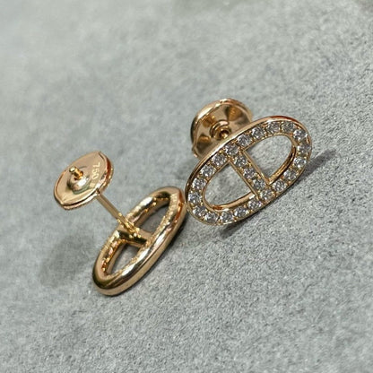 ¡®Aura Jewels¡¯HM FULL DIAMOND PIG NOSE STUD EARRINGS