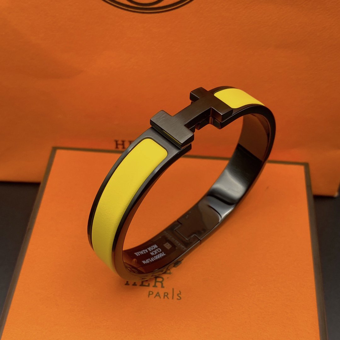 ¡®Aura Jewels¡¯CLIC HM SO BLACK YELLOW BRACELET