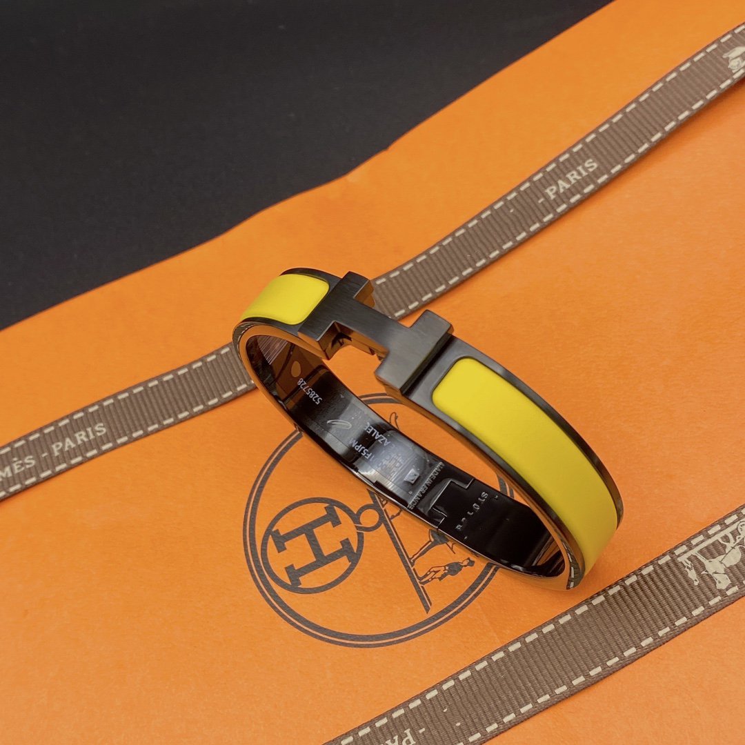 ¡®Aura Jewels¡¯CLIC HM SO BLACK YELLOW BRACELET