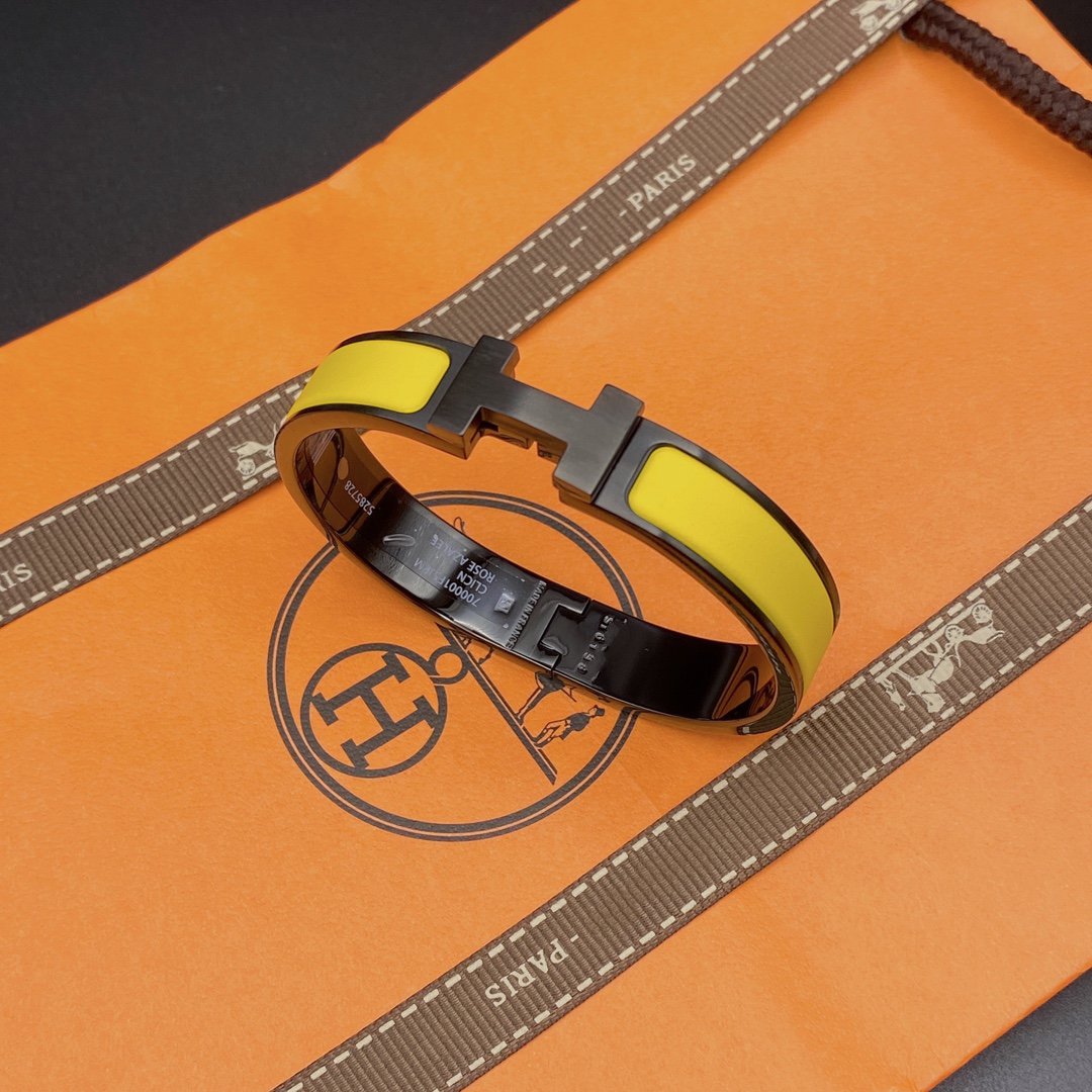 ¡®Aura Jewels¡¯CLIC HM SO BLACK YELLOW BRACELET