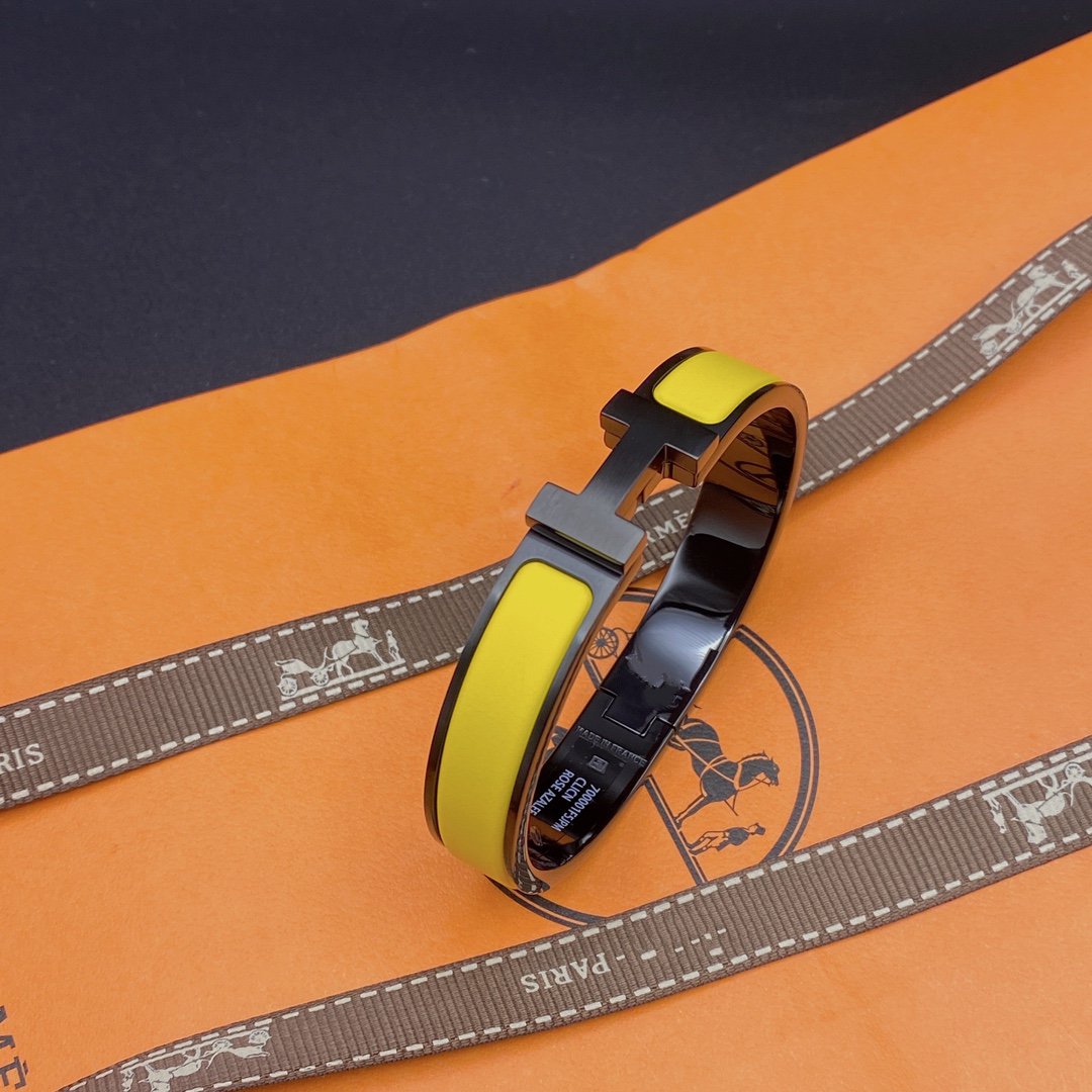 ¡®Aura Jewels¡¯CLIC HM SO BLACK YELLOW BRACELET