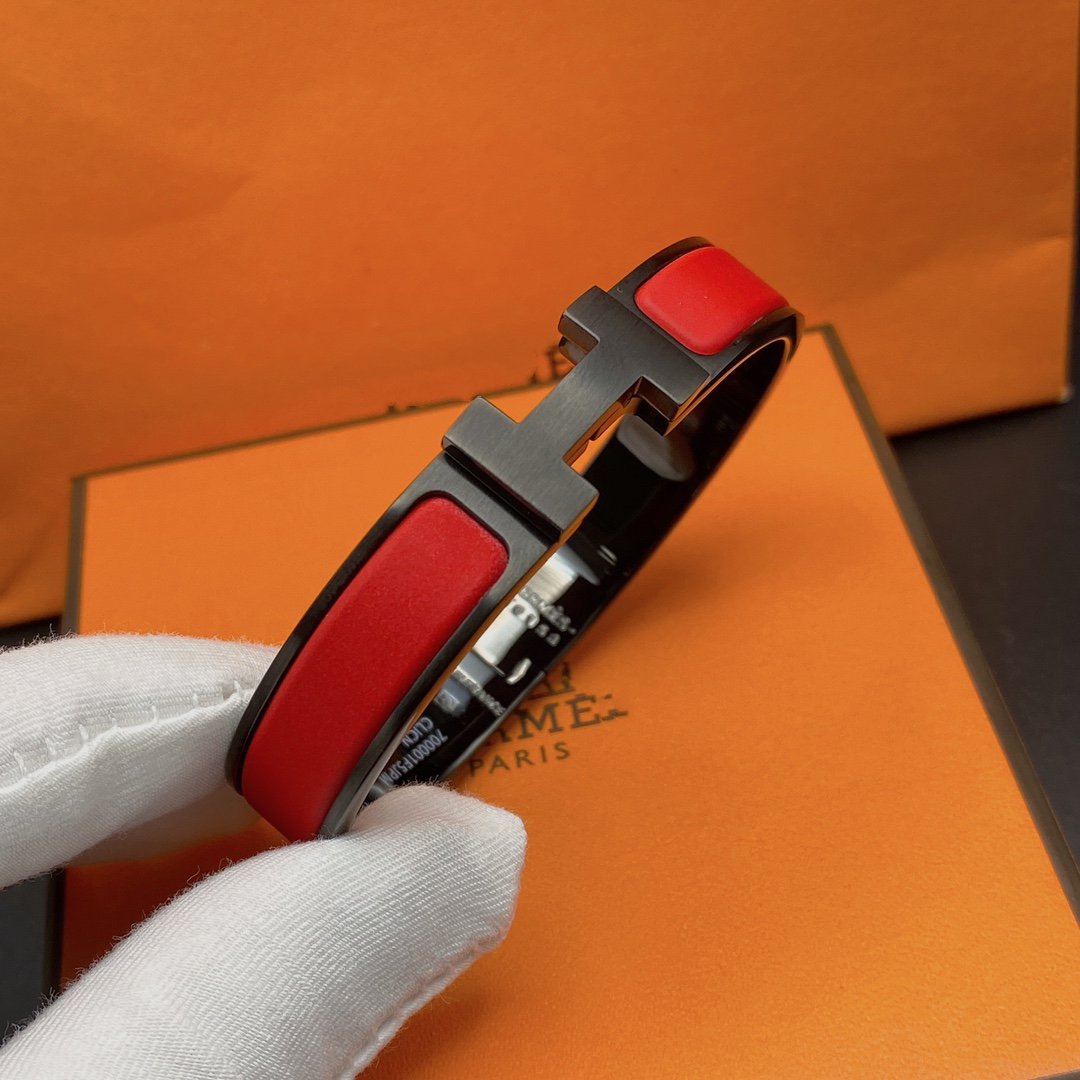 ¡®Aura Jewels¡¯CLIC HM SO BLACK RED BRACELET