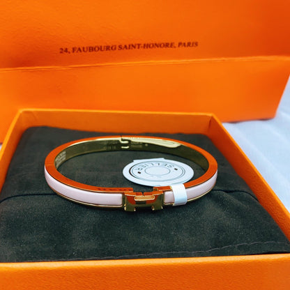 ¡®Aura Jewels¡¯CLASSIC HM CLIC  PINK 8MM ENAMEL BRACELET