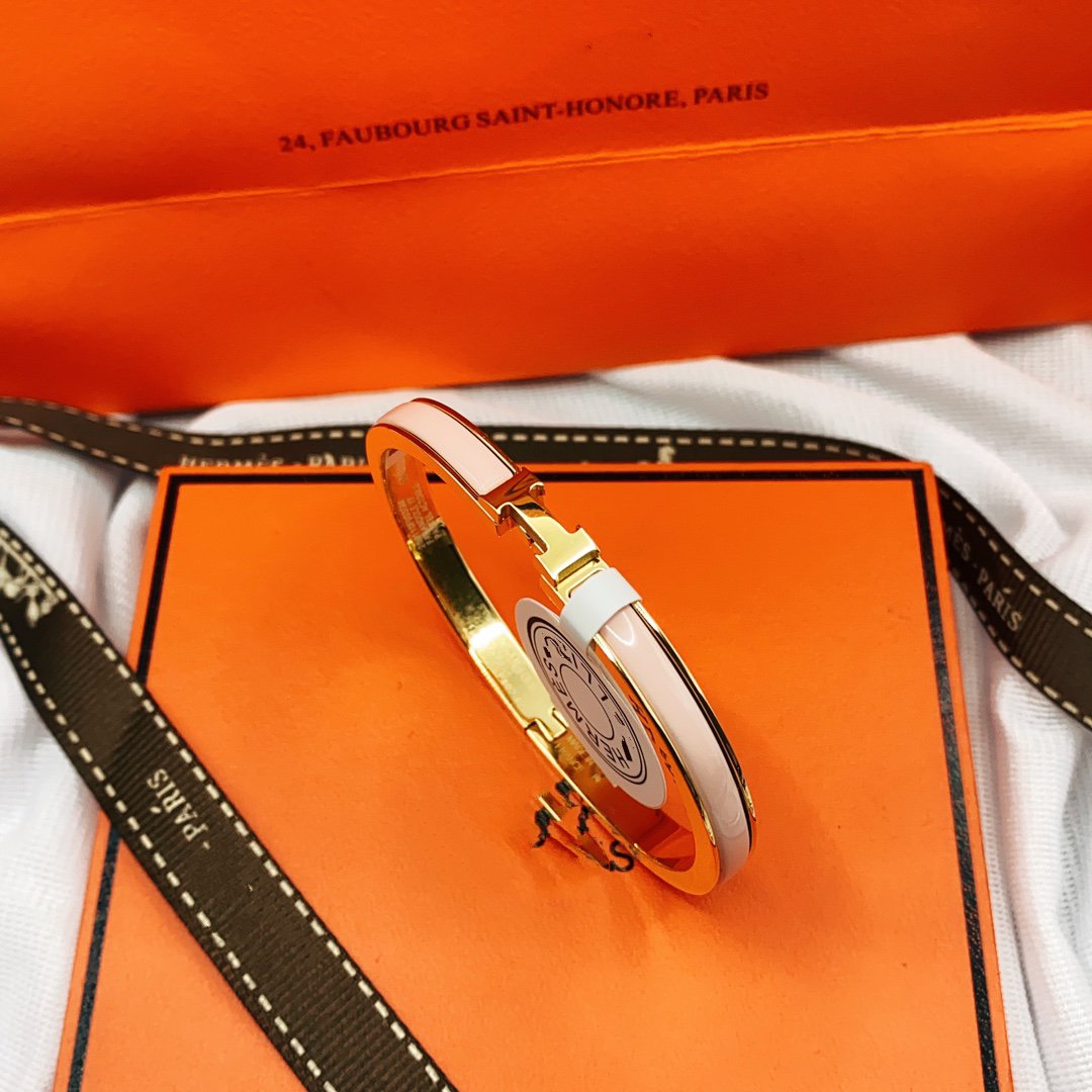 ¡®Aura Jewels¡¯CLASSIC HM CLIC  PINK 8MM ENAMEL BRACELET