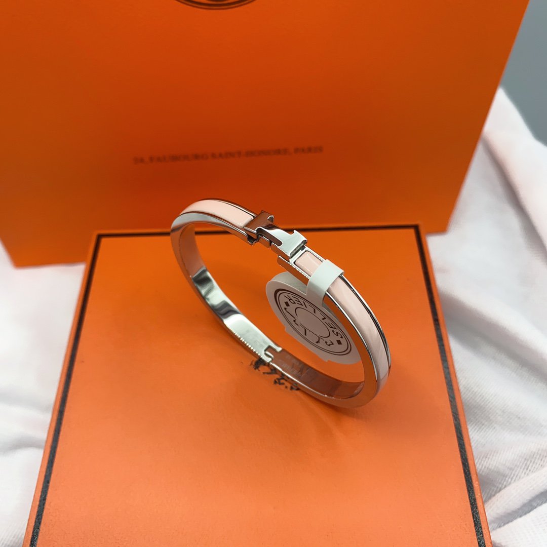¡®Aura Jewels¡¯CLASSIC HM CLIC  PINK 8MM ENAMEL BRACELET
