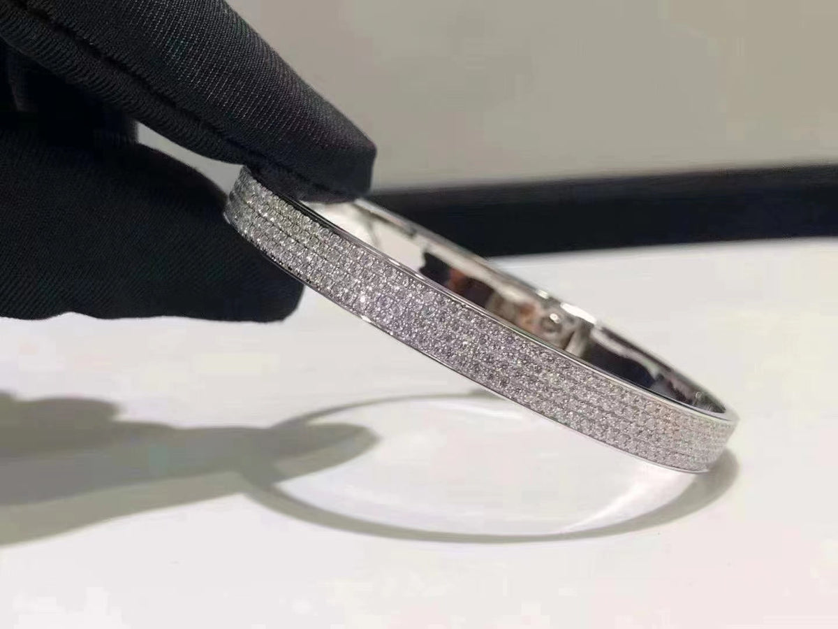 ¡®Aura Jewels¡¯HM KELLY BRACELET IN SILVER AND FULL PAVE DIAMOND