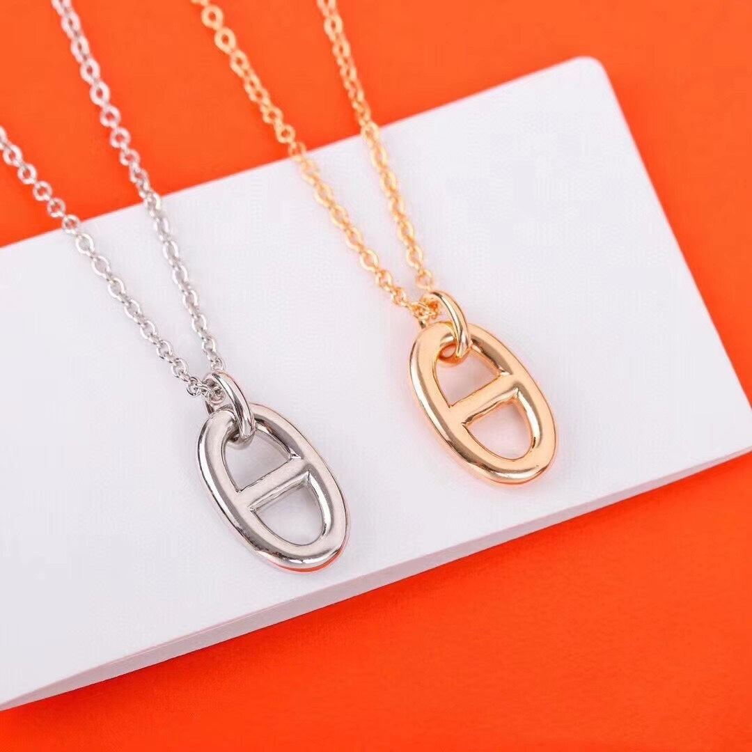 ¡®Aura Jewels¡¯HM PIG NOSE NECKLACE
